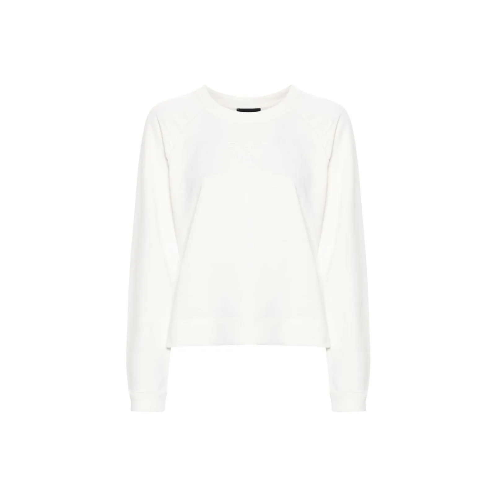 EMPORIO ARMANI Asv Organic French Terry Sweatshirt With Shiny Rubberised Eagle