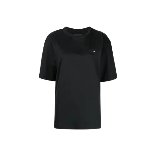 Yohji Yamamoto Обсидиановый черный Женские футболки