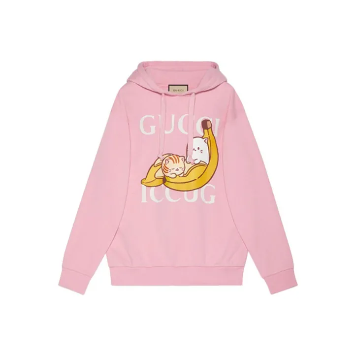 GUCCI X Bananya Hoodie Pink