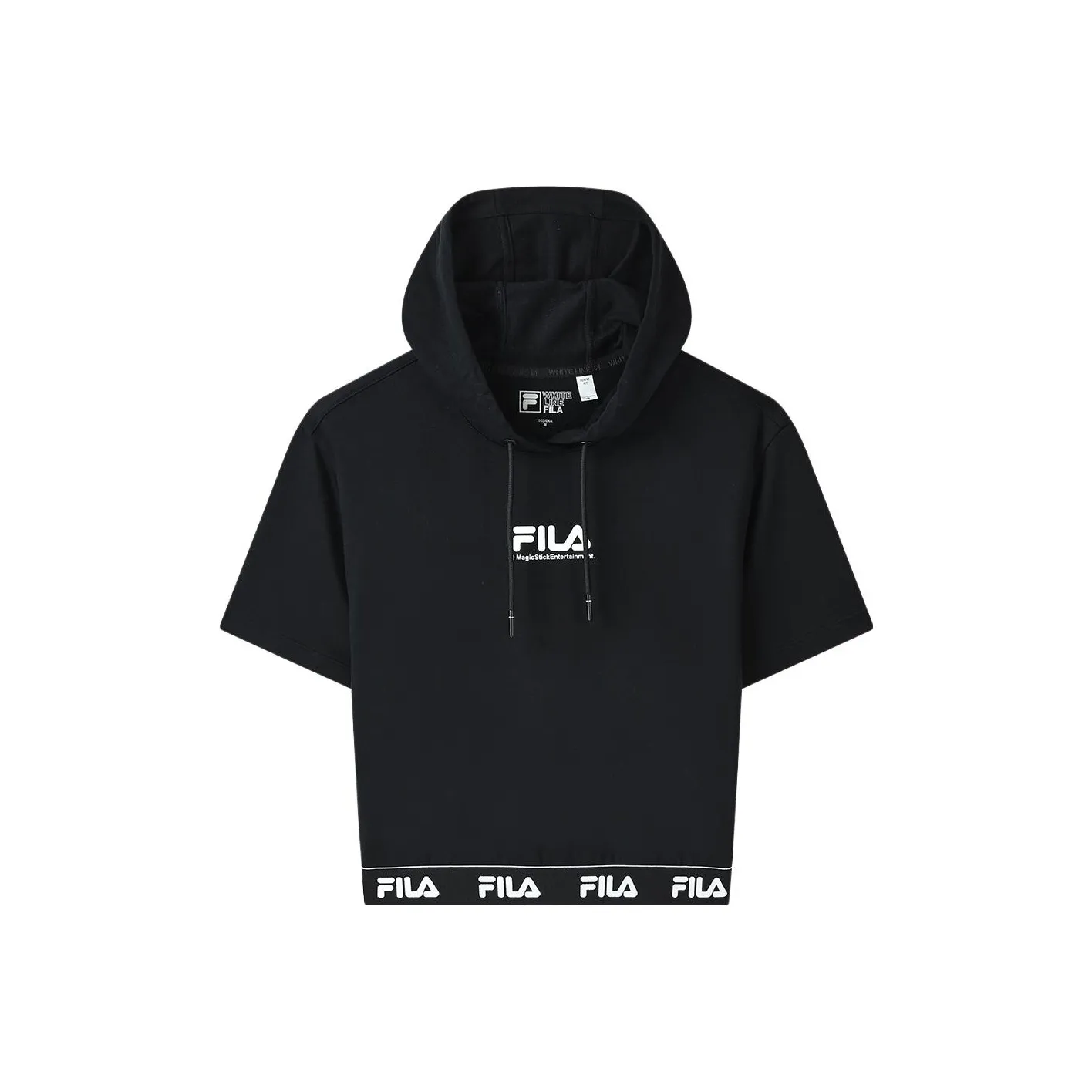 FILA x MAGIC STICK SS23 Комплект с короткими рукавами T-рубашка Женская Черная