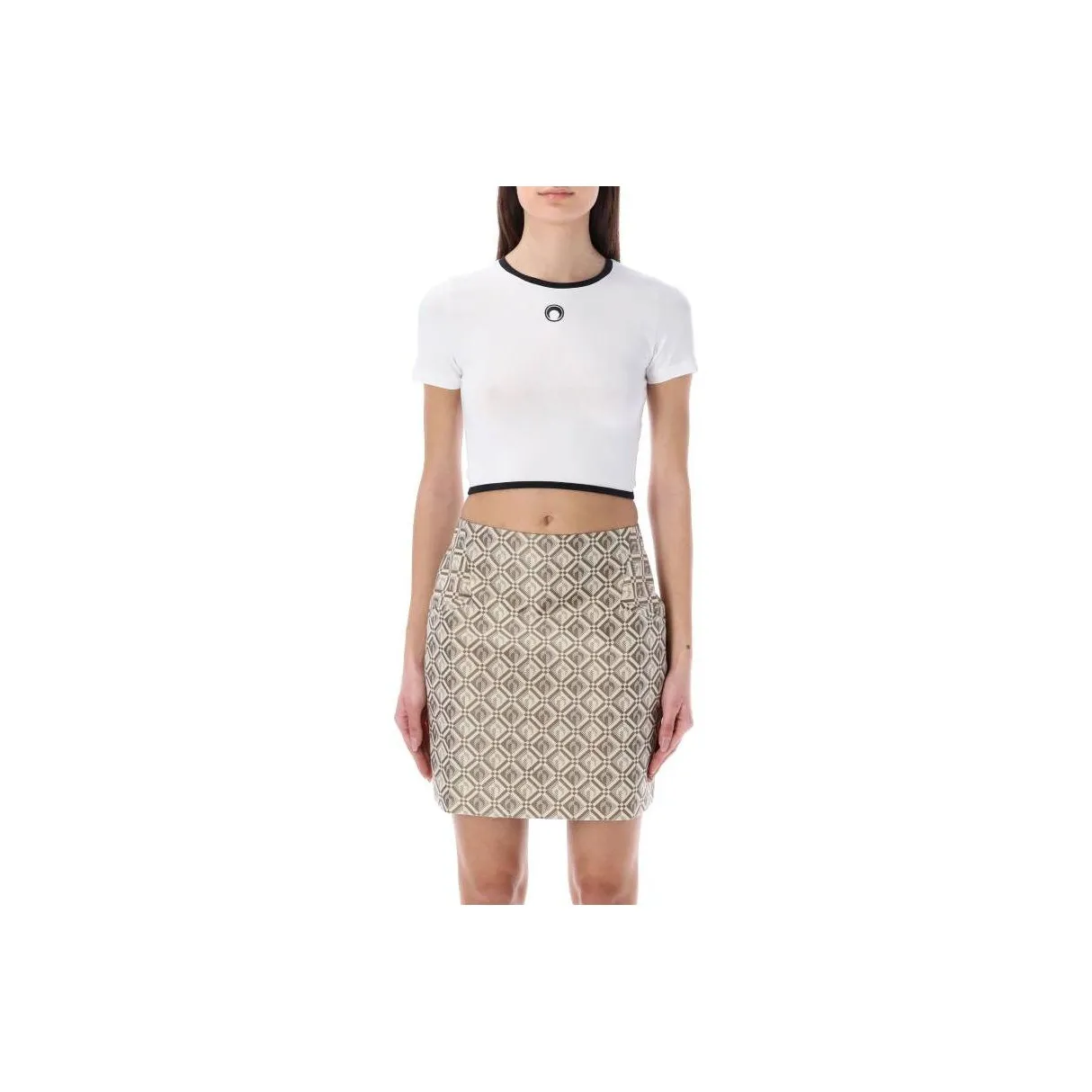 Marine Serre Regular T Shirt Women's White