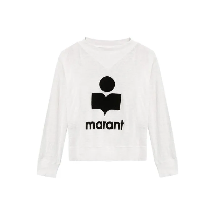 ISABEL MARANT ETOILE Logo Printed Long Sleeved Jumper