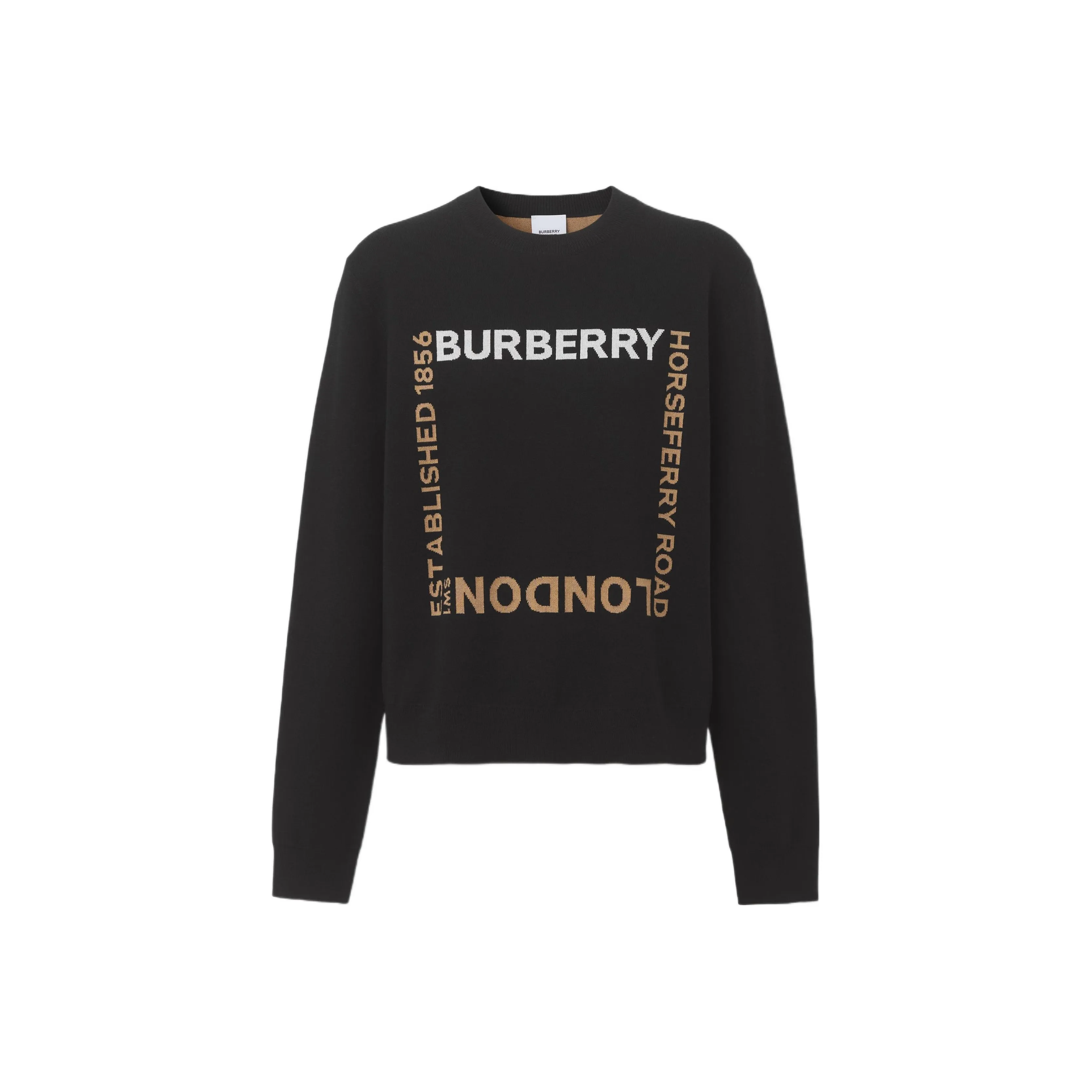 Burberry SS22 Horseferry Sweater Women's Black