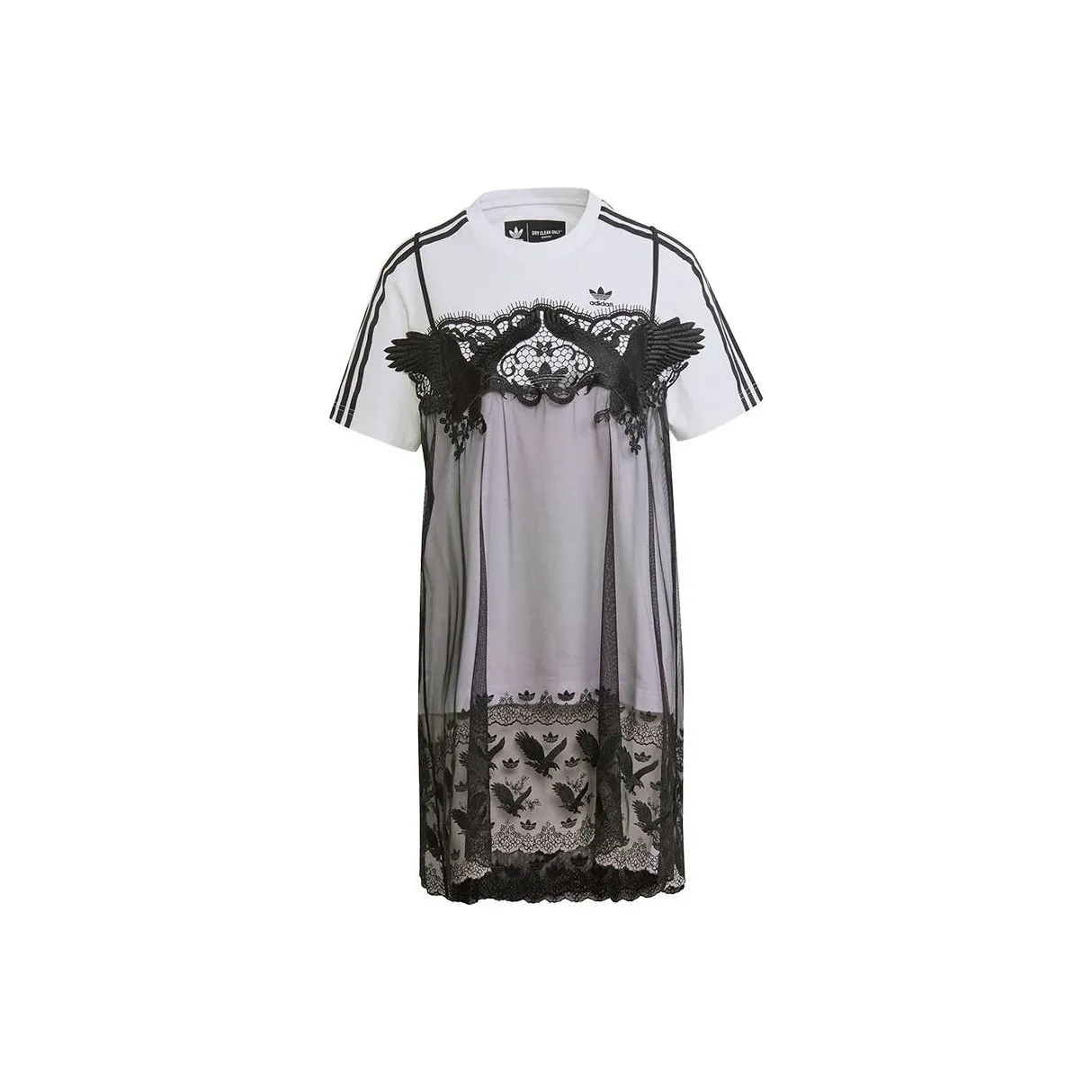 Adidas Lace T shirt Dress White