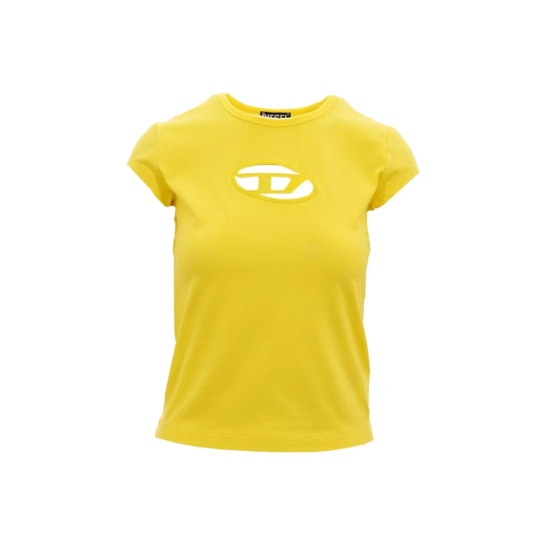 DIESEL SS23 Regular T Shirt Women's Canary Yellow