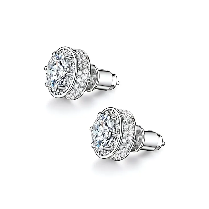 GUDUD Титановые и стальные серьги-гвоздики унисекс