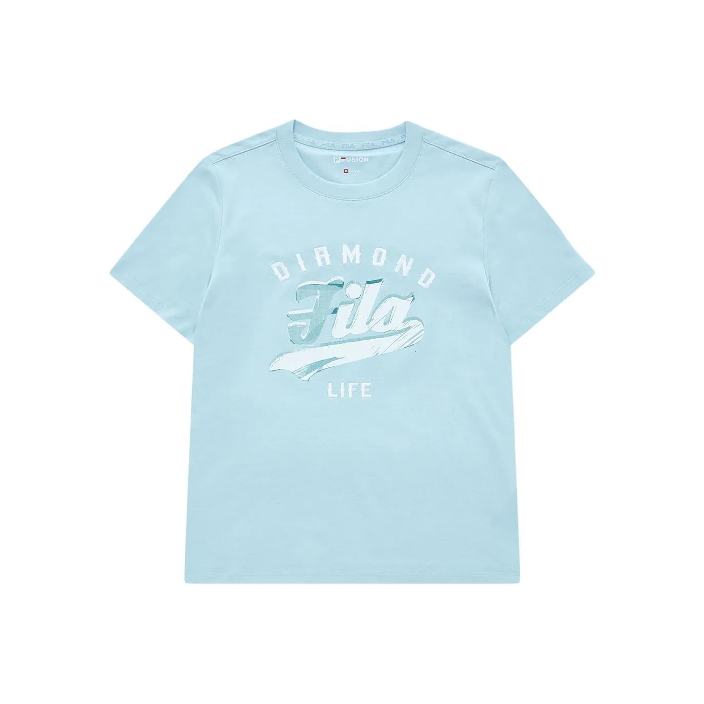 FILA FUSION BASEBALL Series T Shirts Women's Clear Lake Blue