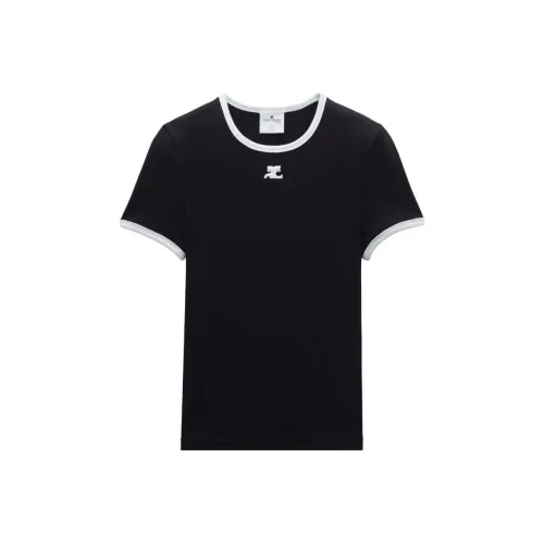 COURREGES Черные Женские Рубашки T