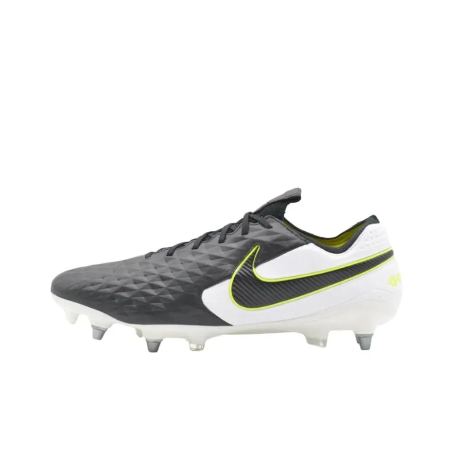 Nike Tiempo Legend 8 Elite противоскользящие устойчивые к истиранию футбольные бутсы для мужчин белые и черные