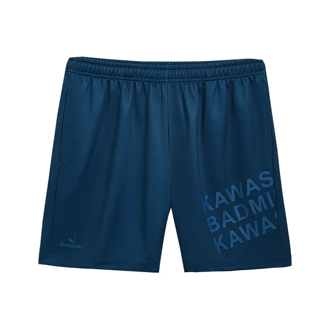 Kawasaki Match Clothing Collection Casual Shorts Men
s Gray Blue
