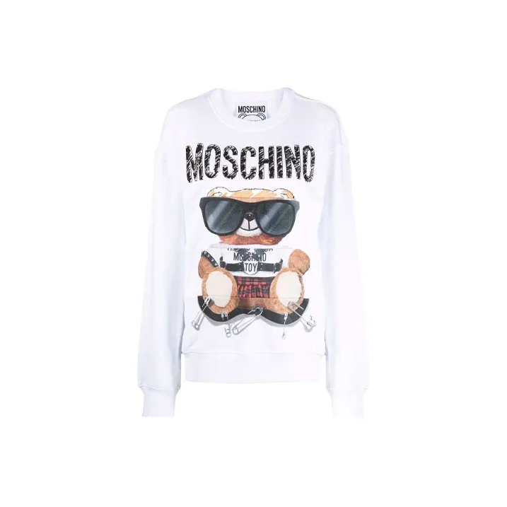 MOSCHINO Белый Женские Свитшоты