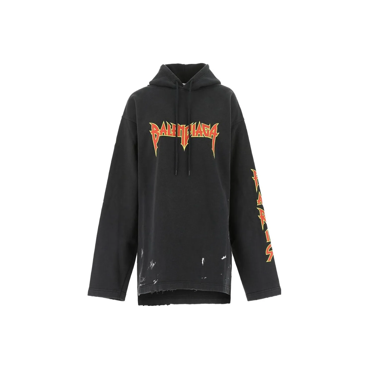 Balenciaga Zip Up hoodie Short 'Washed Black'