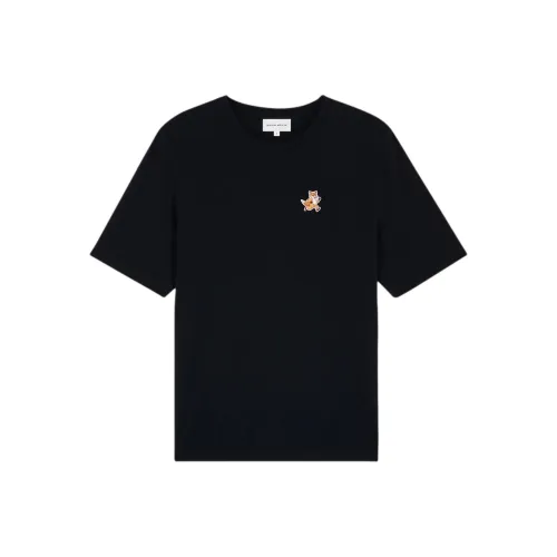 Maison Kitsune Женские черные футболки