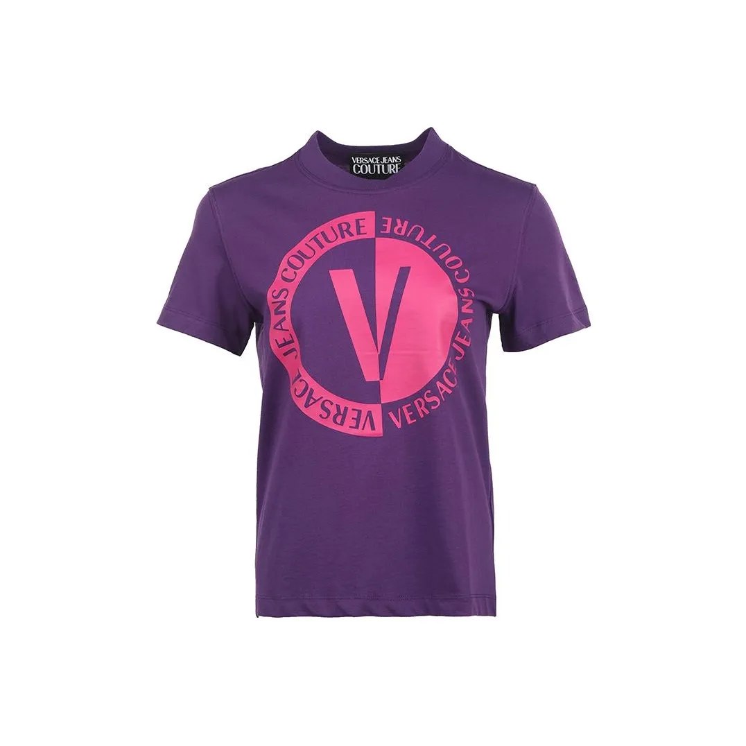 VERSACE JEANS COUTURE SS23 T Shirt Women's Dark Purple
