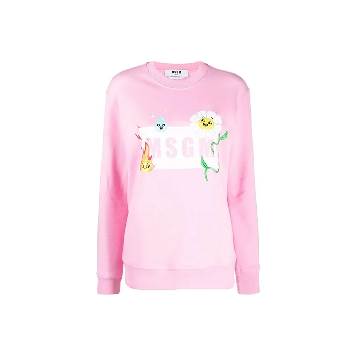 MSGM Розовый Женский Свитшот
