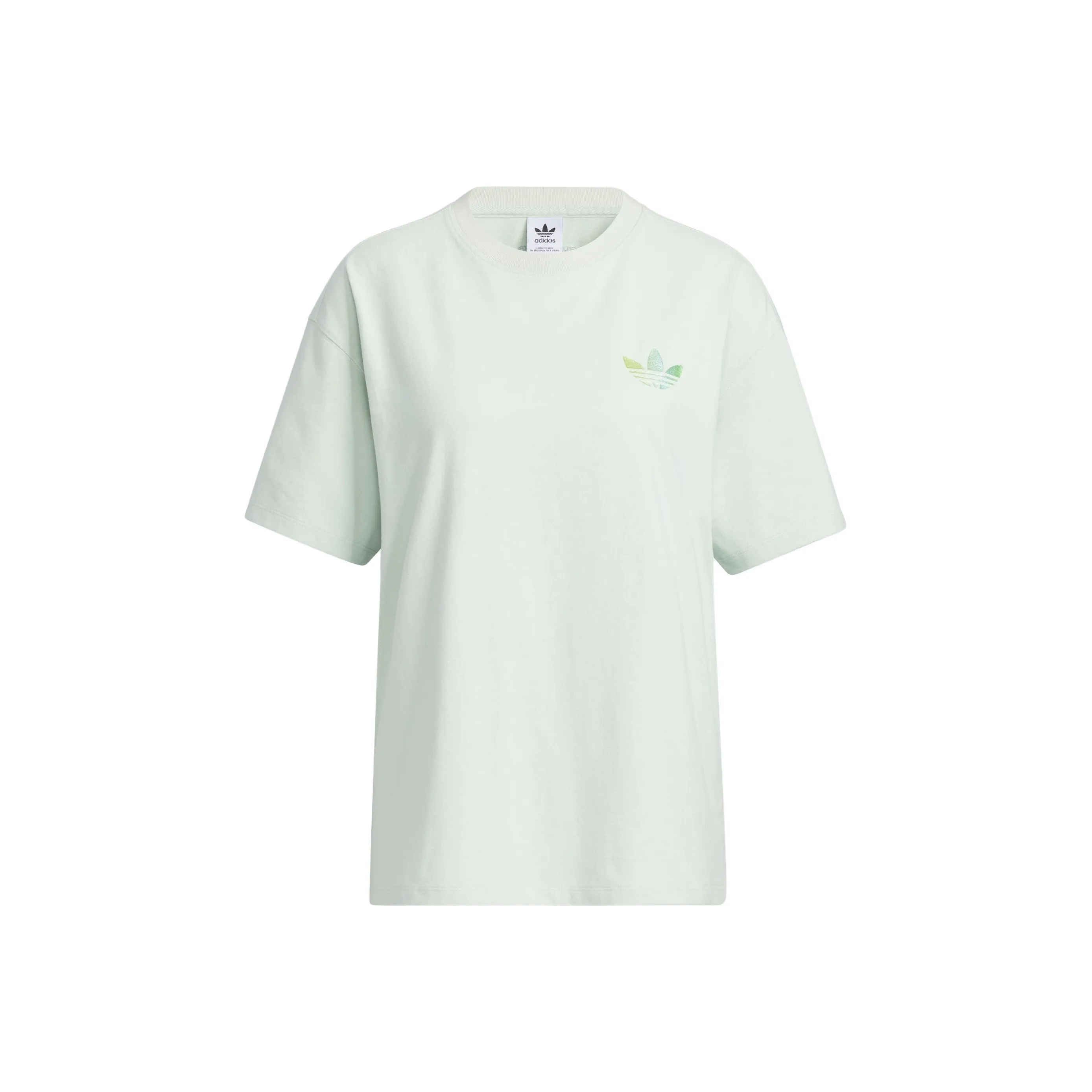 adidas originals Women's Lifestyle Logo Print Short Sleeve Tee Women's 'Linen Green'