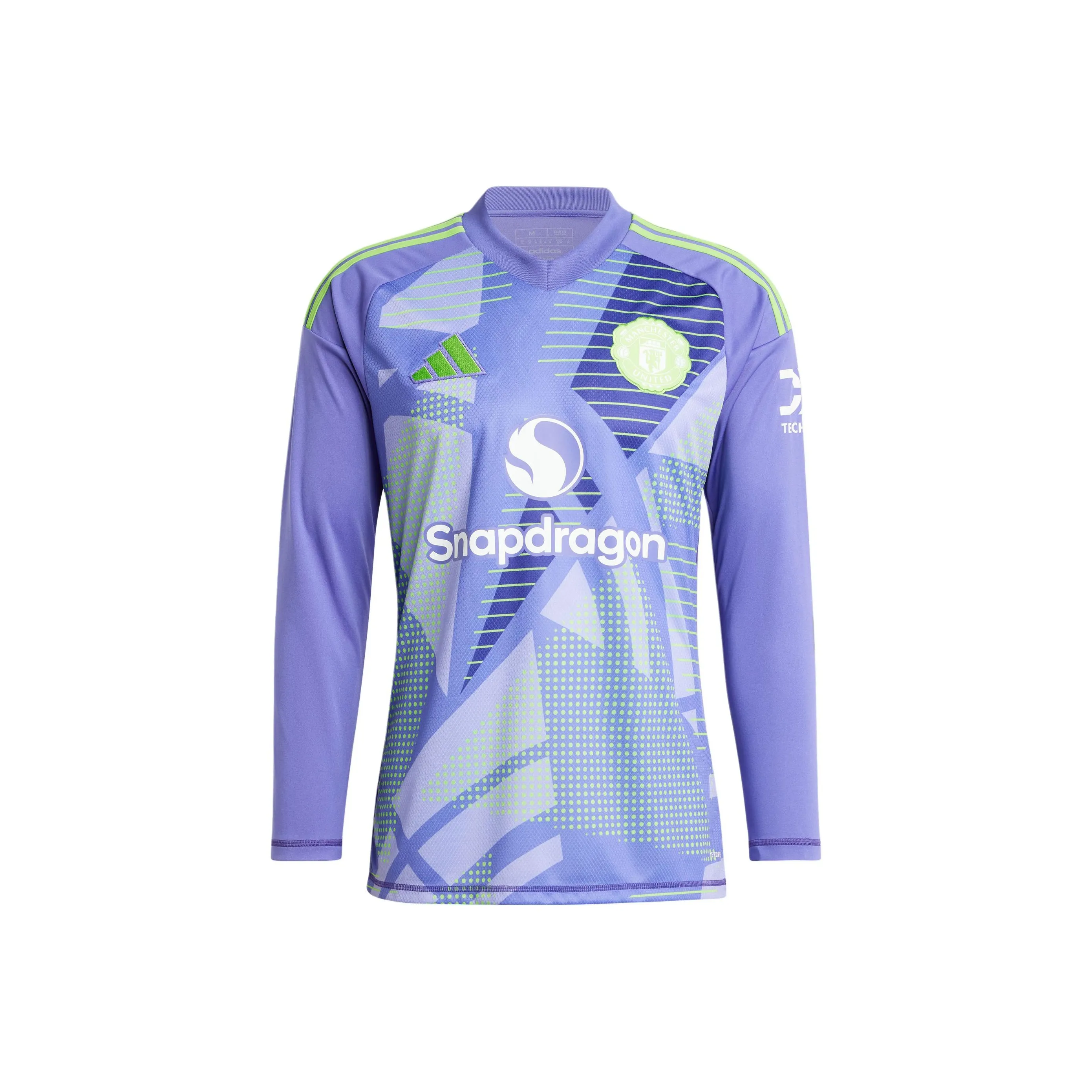 Adidas Manchester United Manchester United Манчестер Юнайтед 24 25 Голкипер Футбол Джерси Мужской Фиолетовый