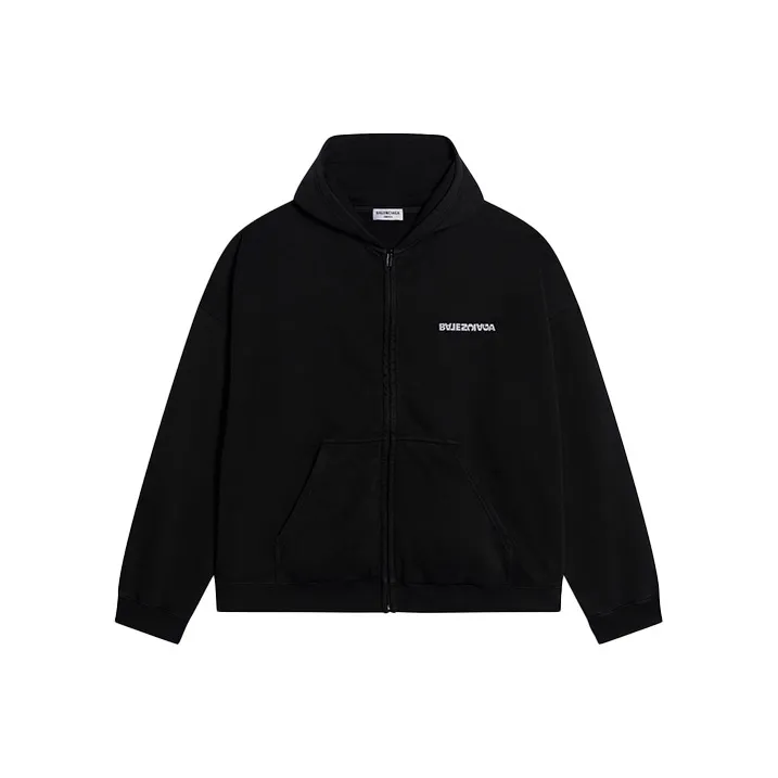 Car-Lux zip-up hoodie Short Grau