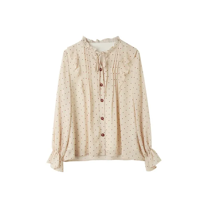 ANNECHEN Женские Шифоновые Рубашки