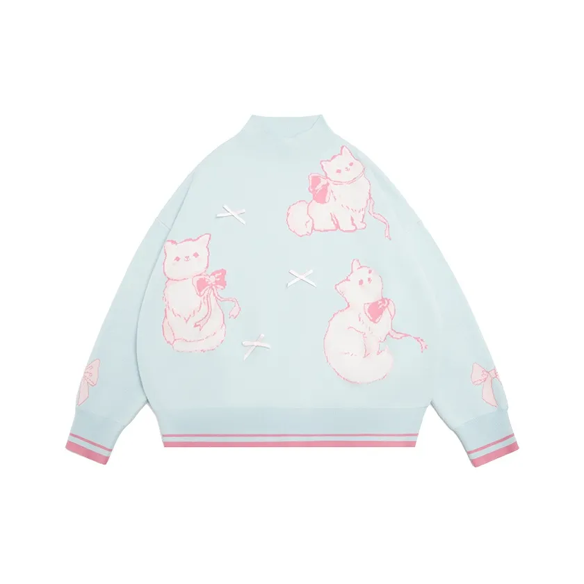 AooRaa Синий Женские Свитеры