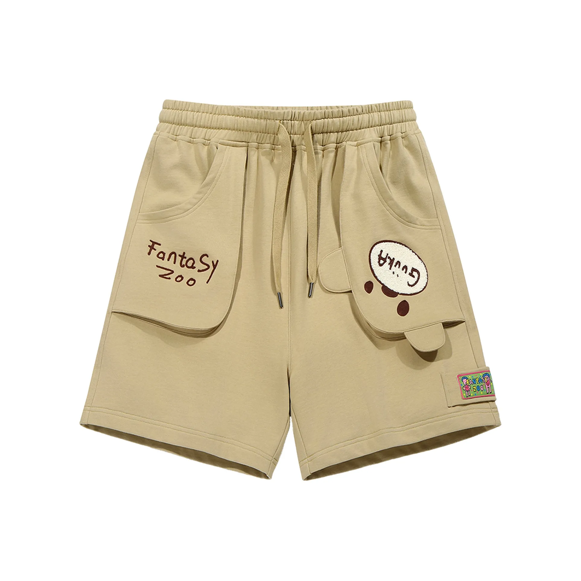 Guuka Повседневные шорты унисекс хаки