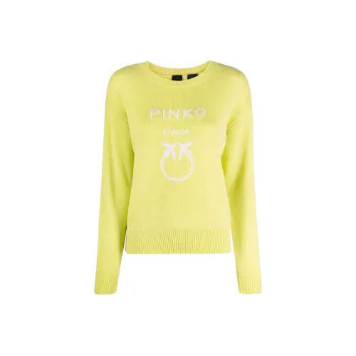 PINKO Желтые Женские Кашемировые Свитеры