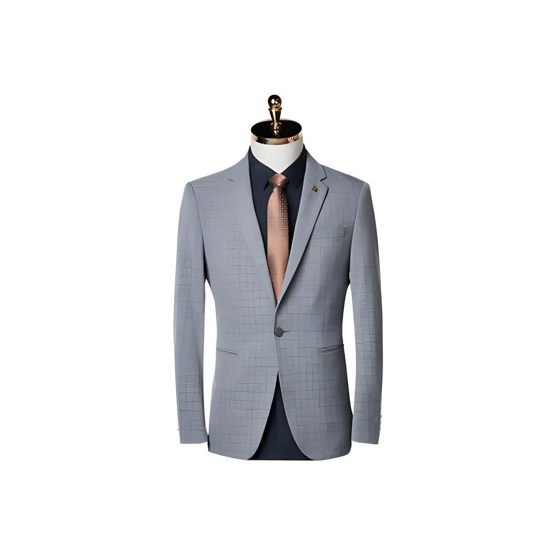 CAIZI Серый Мужской Деловой костюм