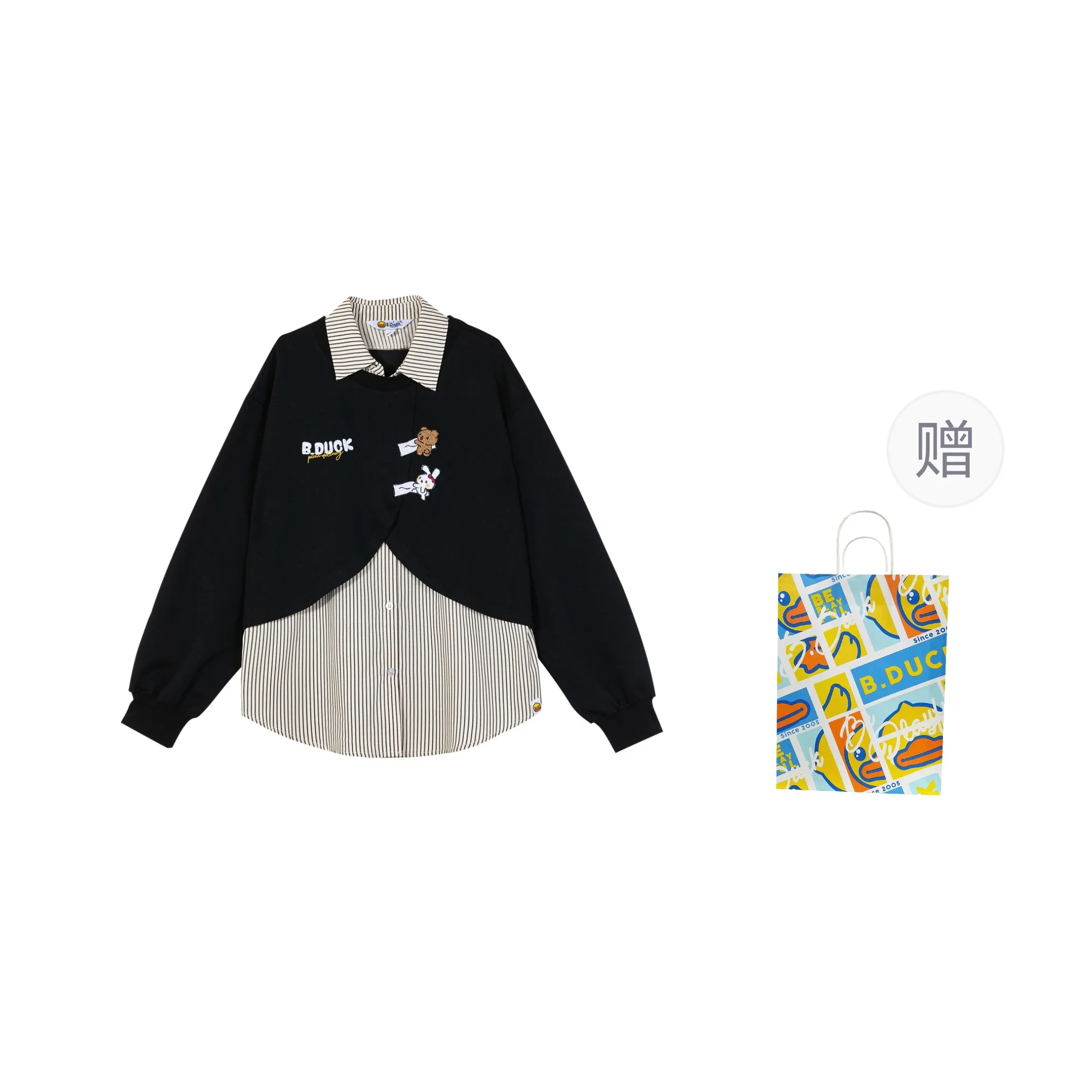 B.Duck Shirt Women's Multicolor
