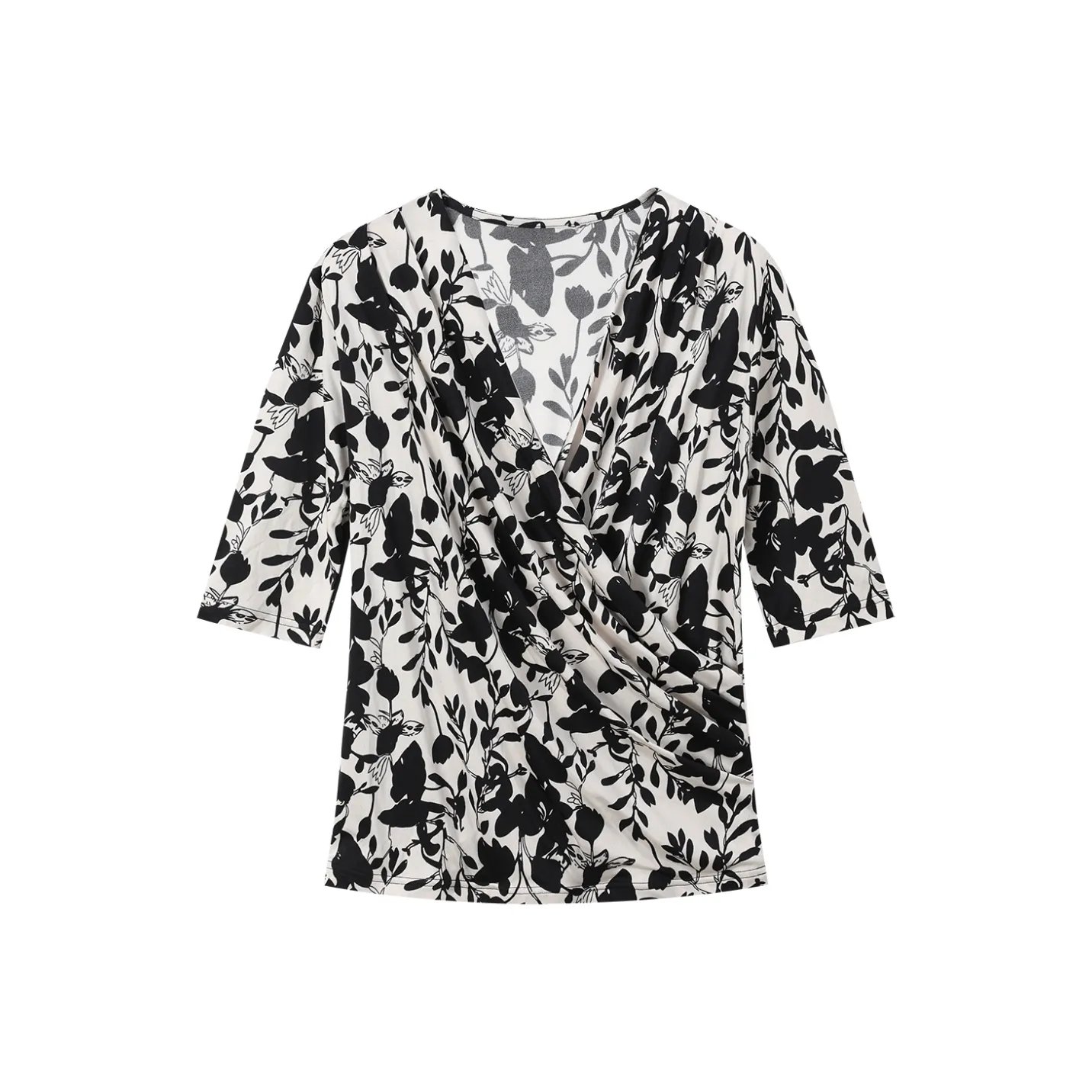 H YXIANG T Рубашка Женская Черная Белая