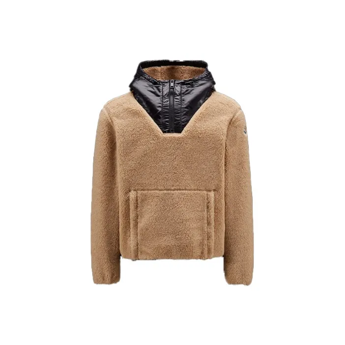 Moncler Women's Teddy Hoodie Brazilian Sand