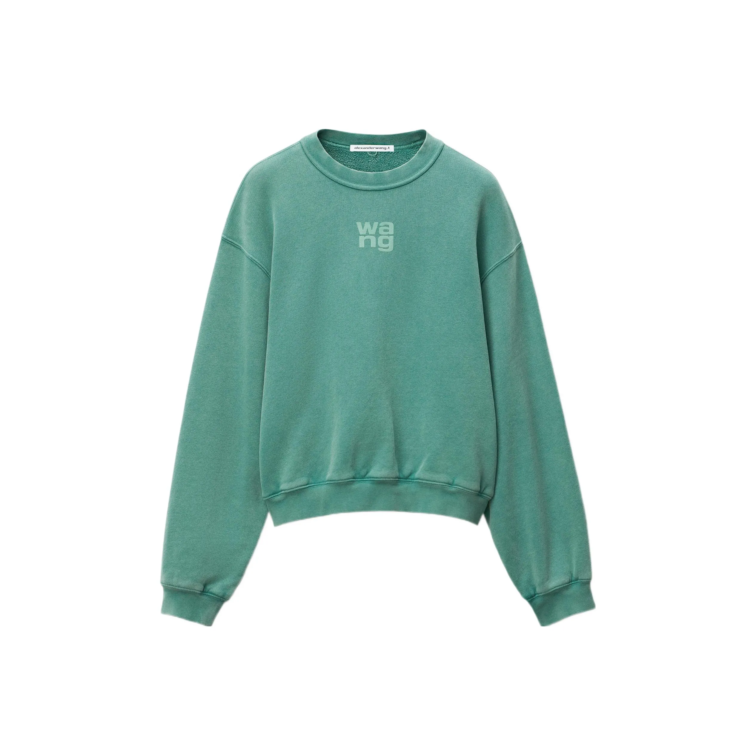 Alexander Wang SS22 Свитшот Женские Преппи Зеленый