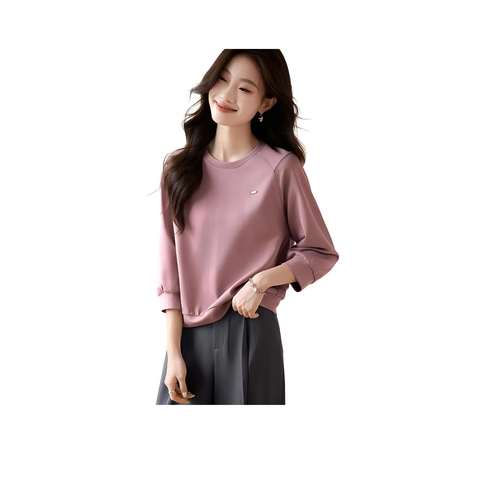 Mo Han Yi Mei Толстовка Женская Розовая