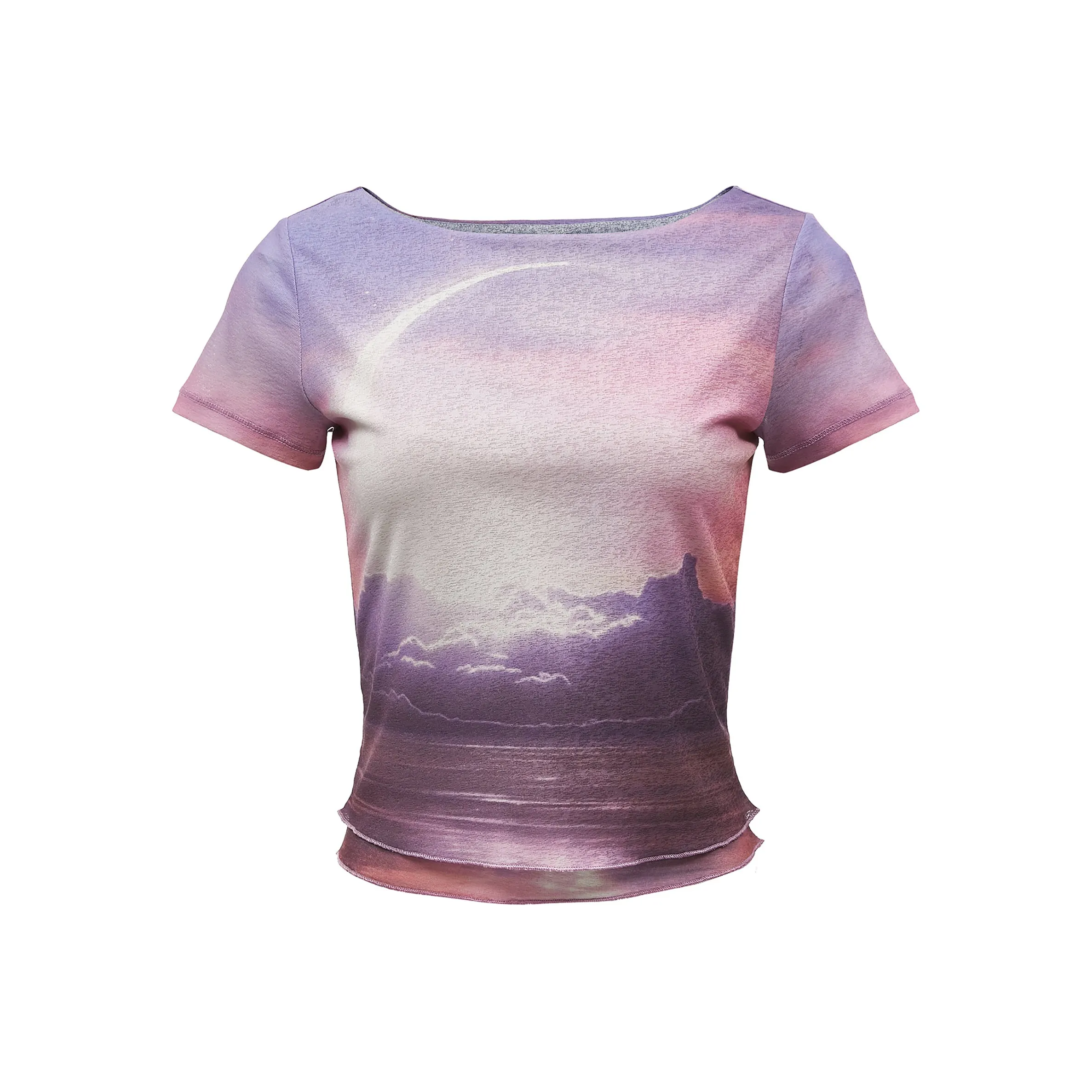 Only HBZ Луна Полный принт Женские футболки