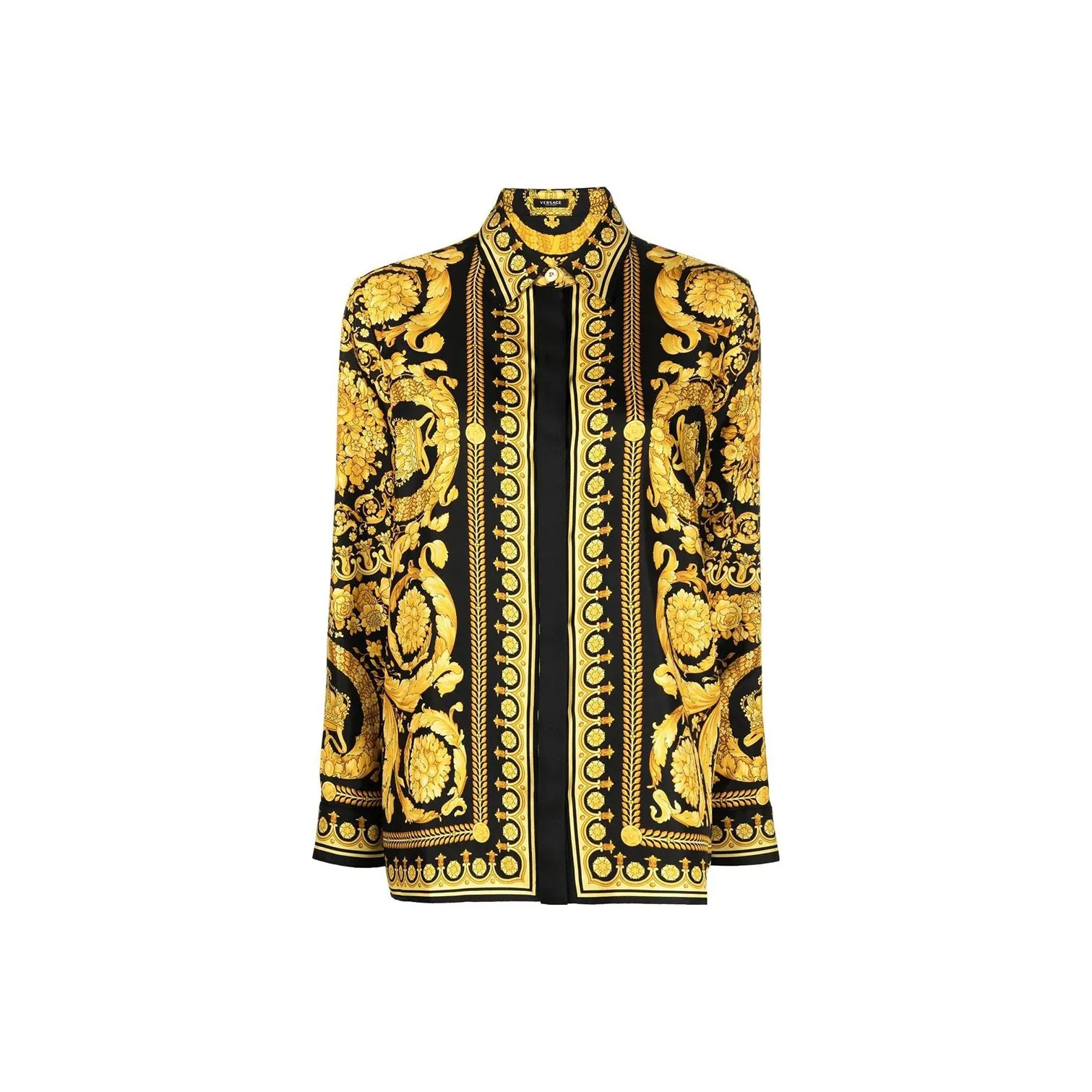 VERSACE Baroque Pattern Long Sleeved Shirt