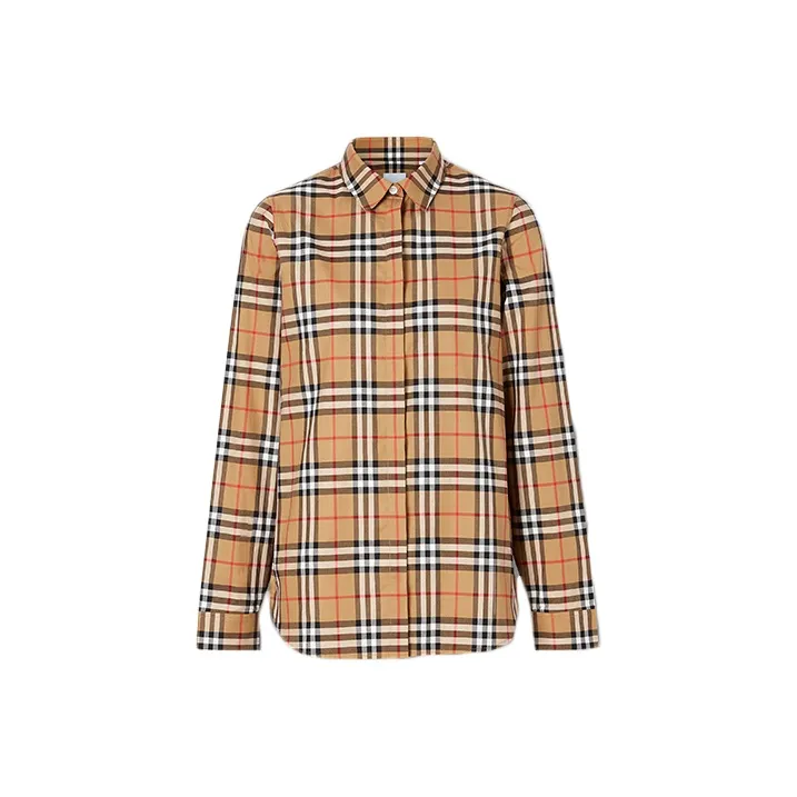 Burberry Vintage Check Print Shirt 'Antique Yellow'