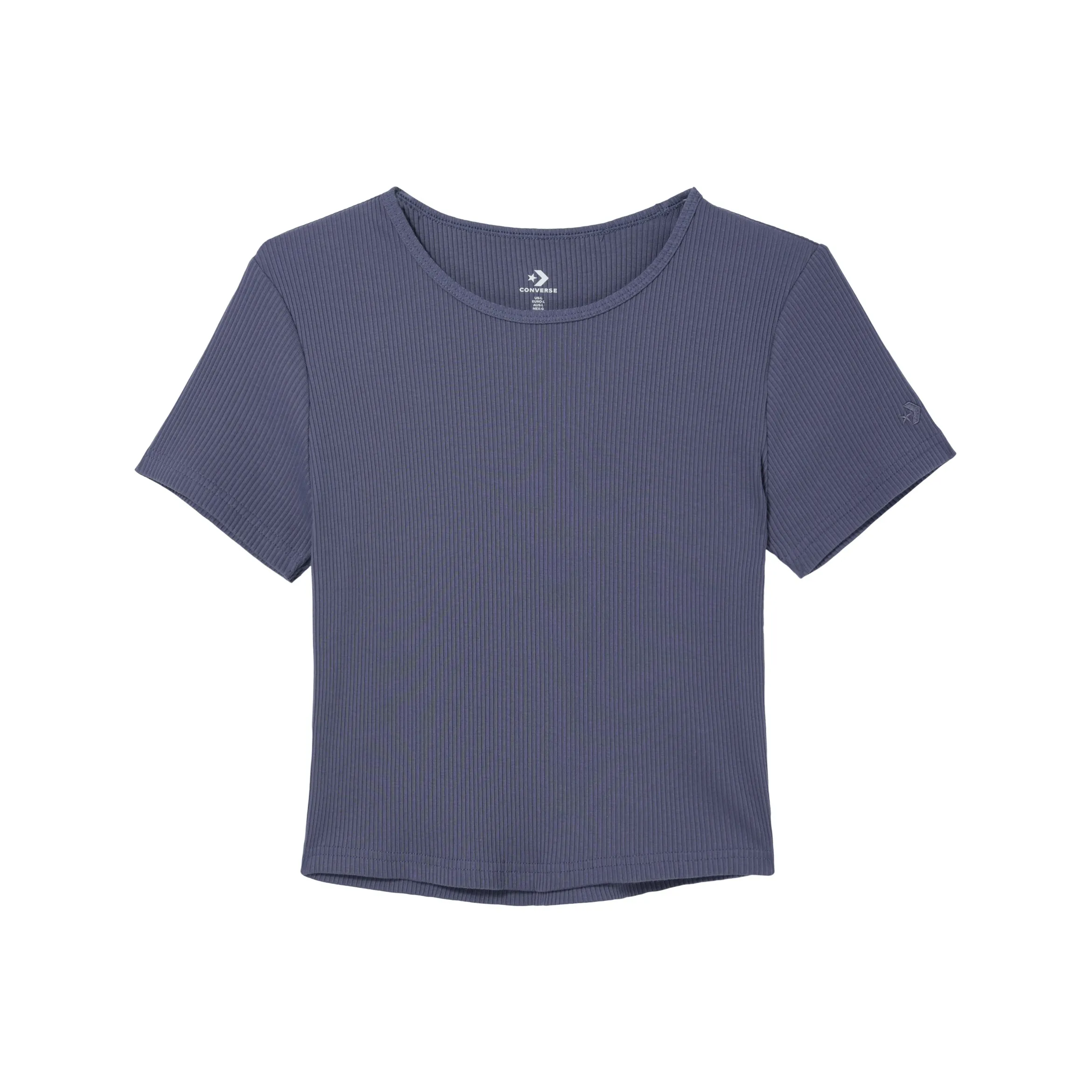 Конверс Обычная T-Рубашка Женская Фиолетовая