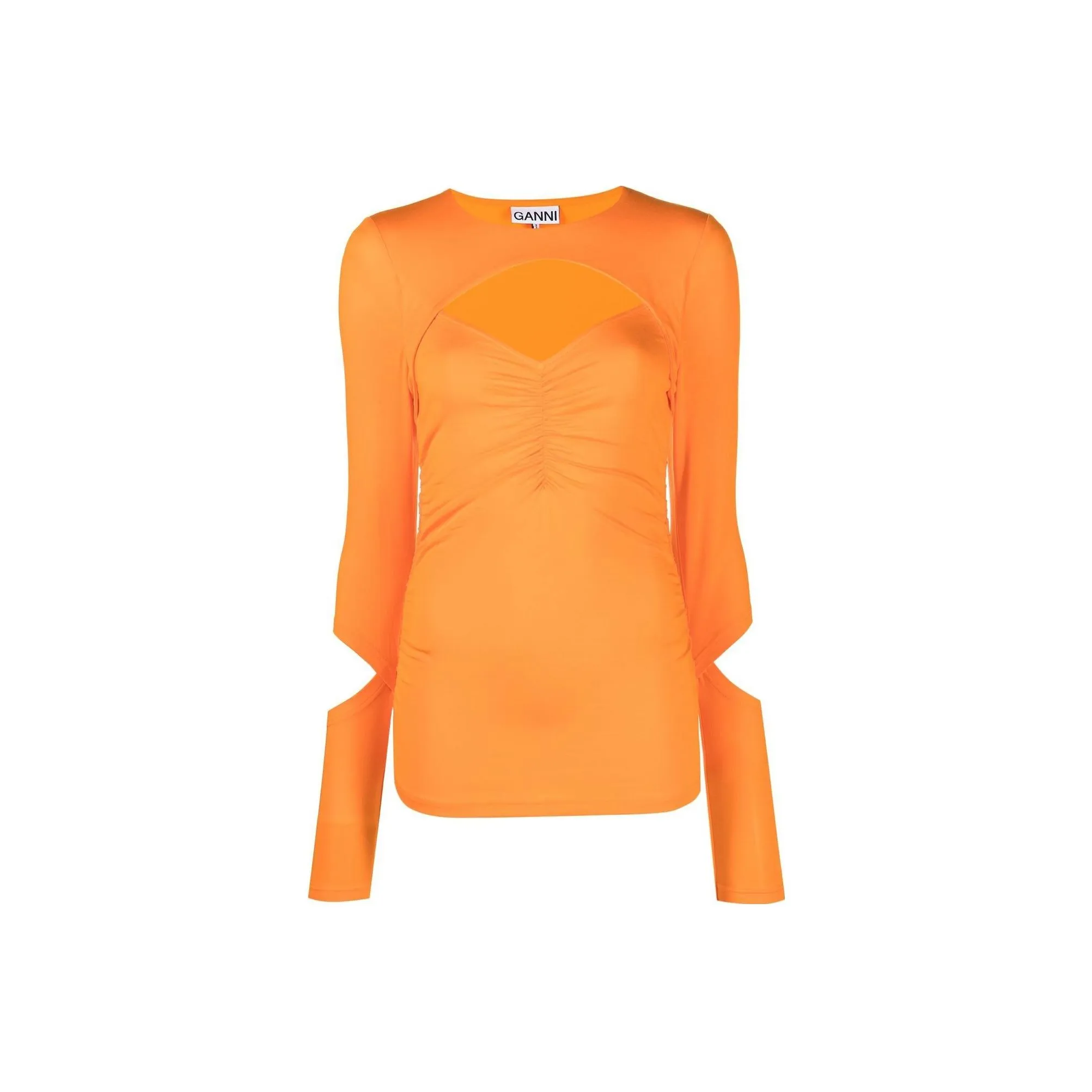 GANNI Апельсиновые Женские Рубашки