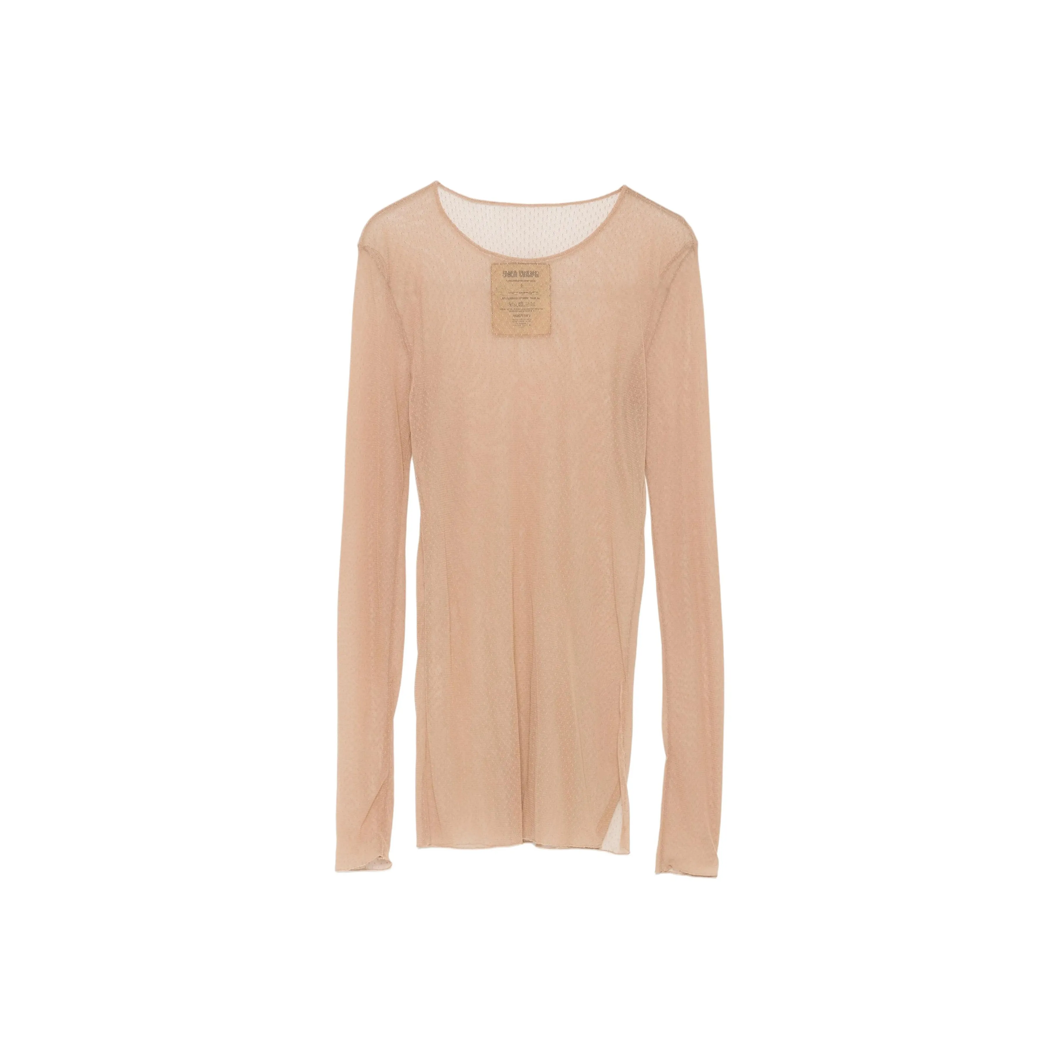 UMA WANG Бежевые Женские Т-рубашки