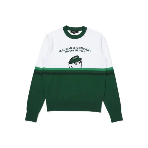 MALBON GOLF Зеленые Женские Свитеры