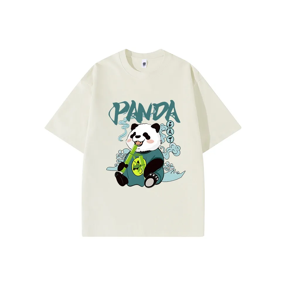 PANDA BASE Короткий рукав T-рубашки Женские Однотонные