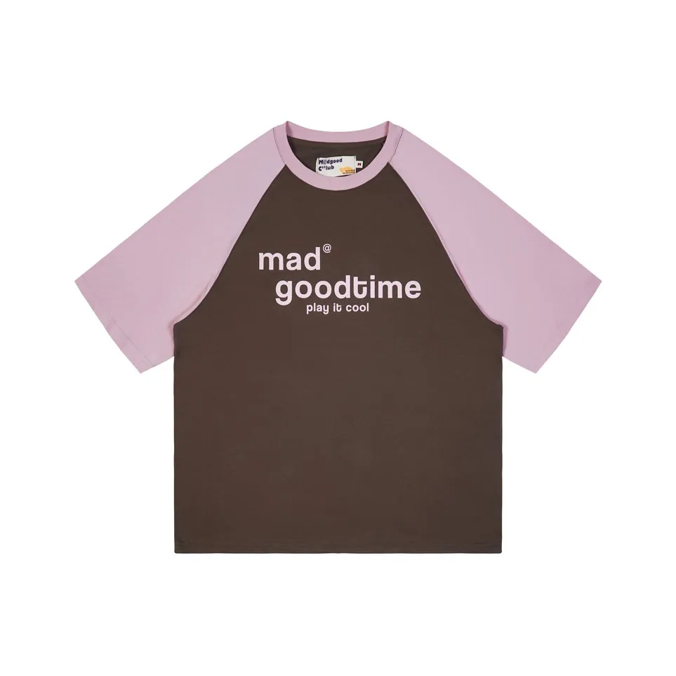 madgood T-Shirt Женская Фиолетовая Серый Многоцветный