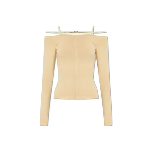 Jacquemus Бежевые Женские Т-рубашки