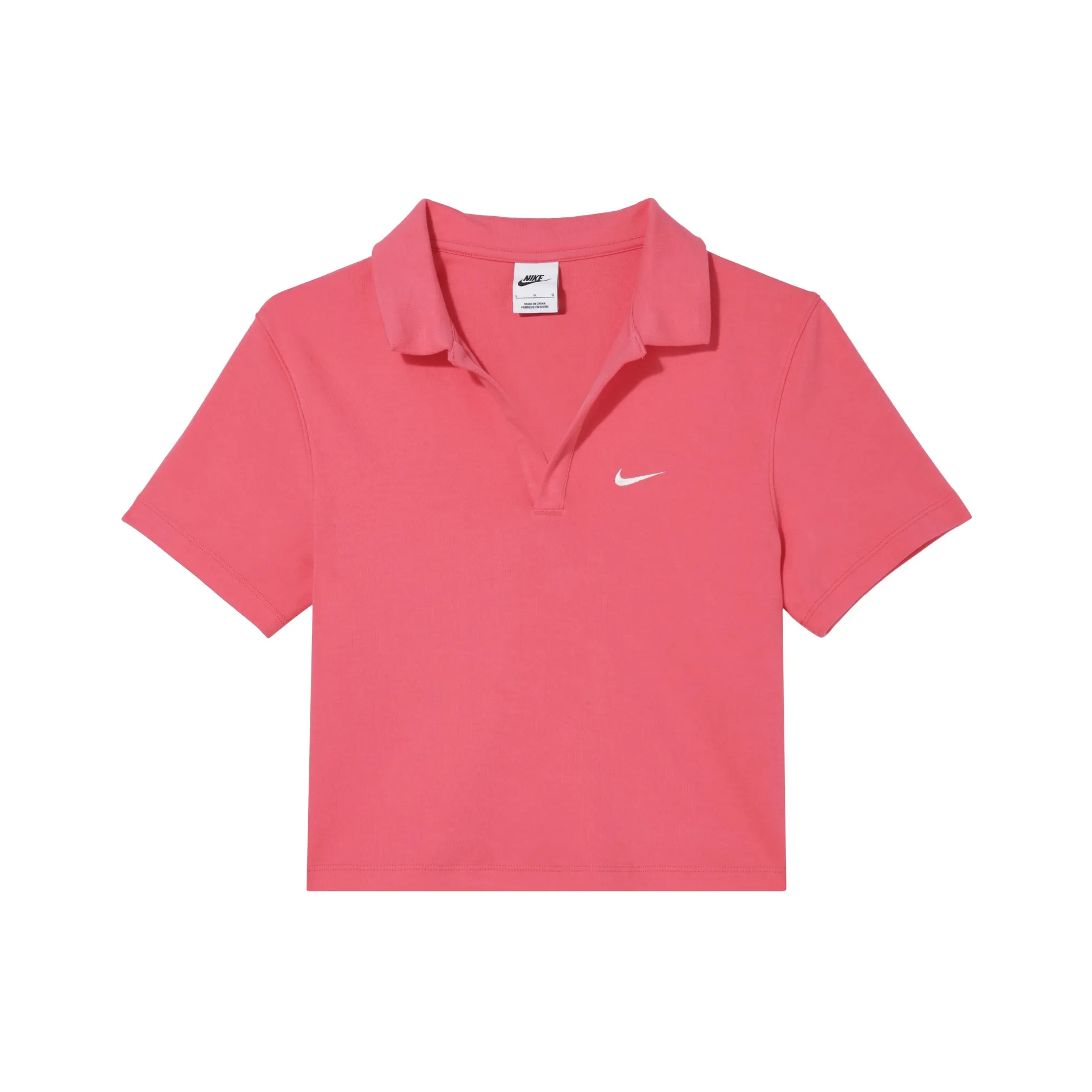 Nike Sportswear Essentials Series Стандартная футболка Женская Астра Розовый Парус Белый