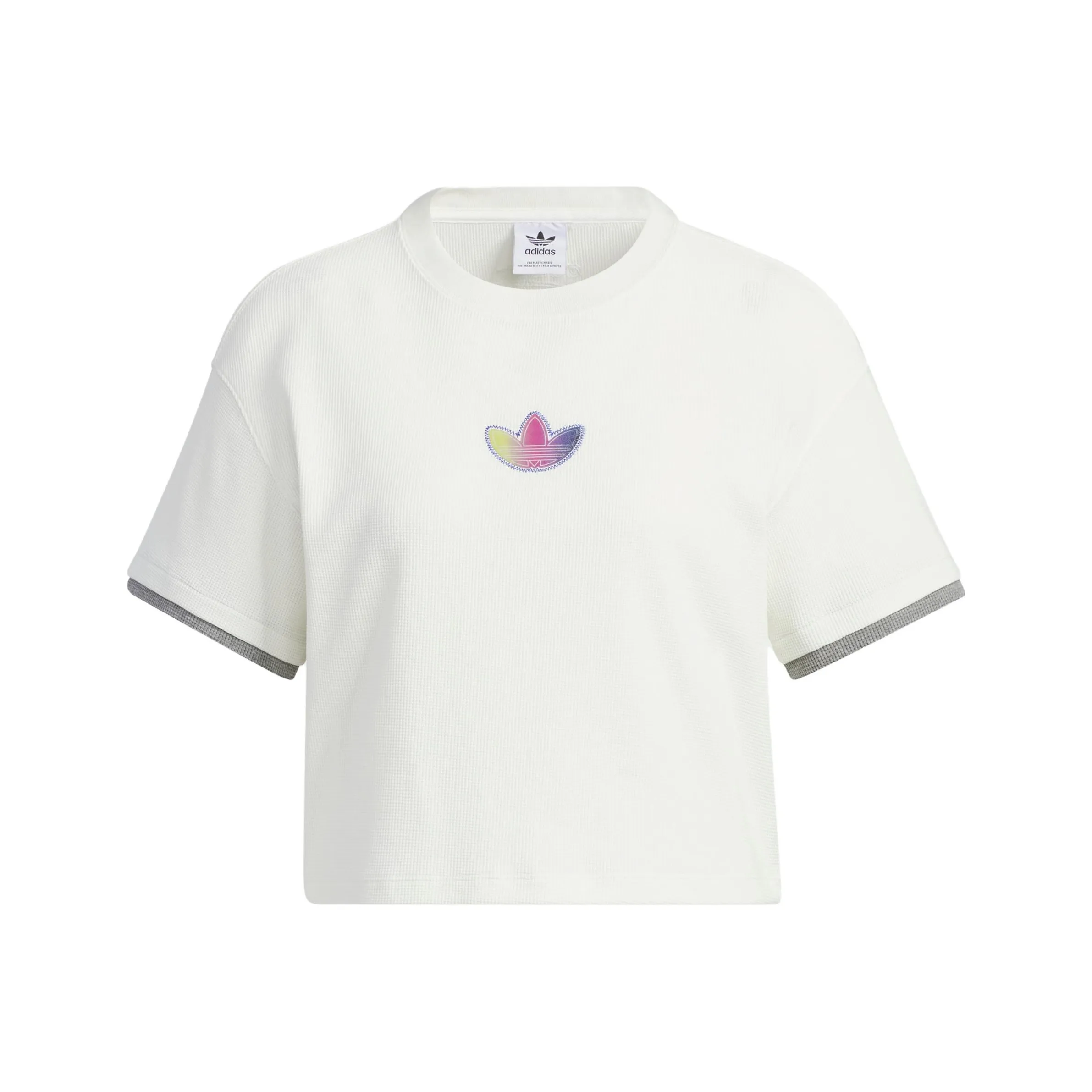 Adidas Originals Т-рубашка с рукавом-танк Женская Нефритовый Белый