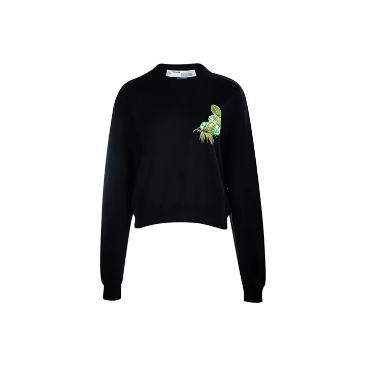 Off Белый FW19 Черный Женские Толстовки