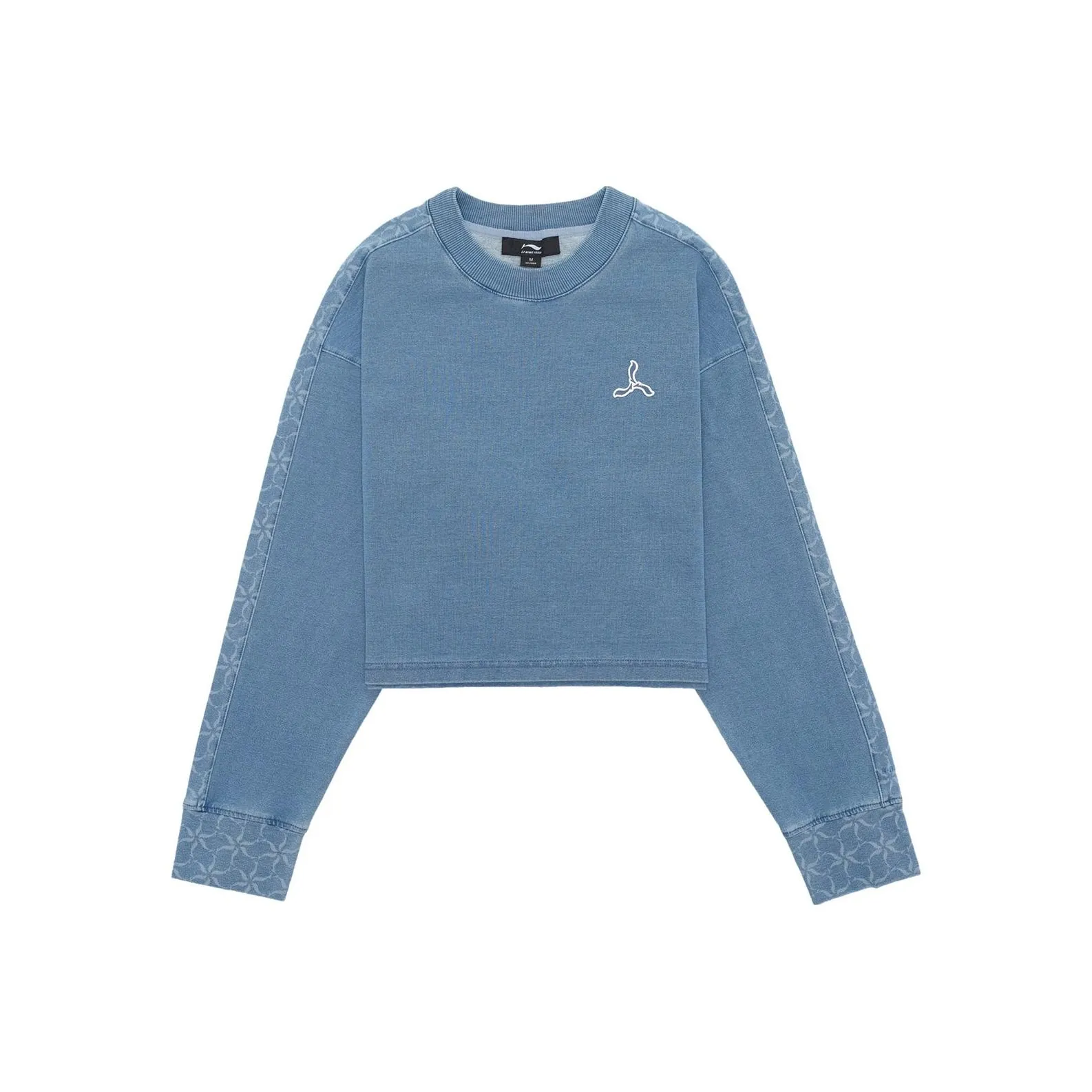 LI NING 1990 T Shirts Women's Soft Gray Blue