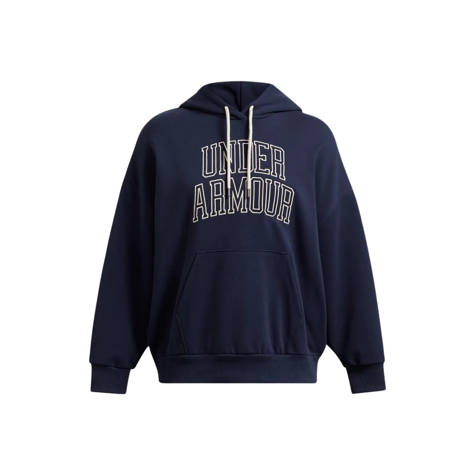 Under Armour Heavyweight Terry Oversized Hoodie Sweatshirt Women's Midnight Navy