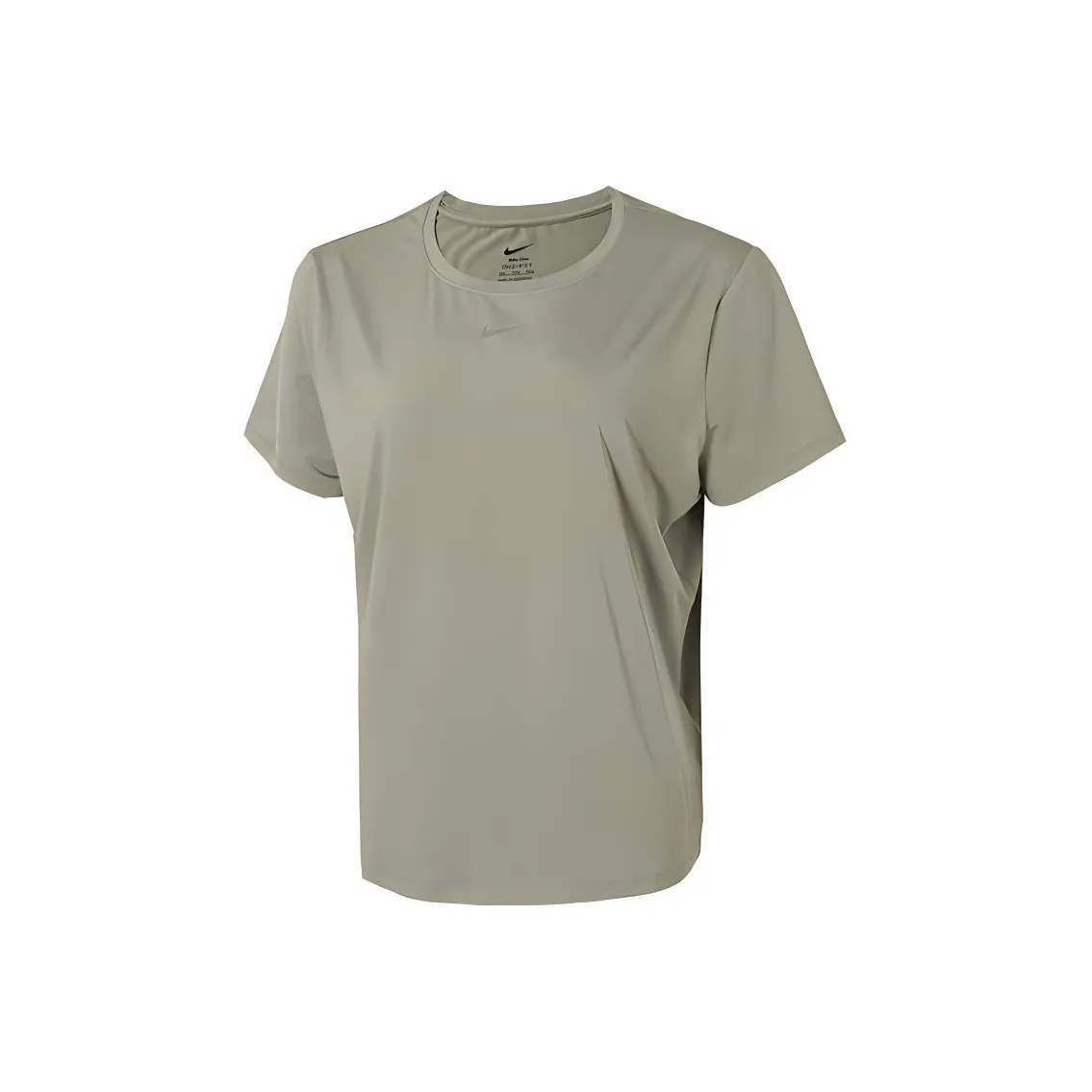 Nike Рукав с оборванным плечом T-рубашка Женская Хаки