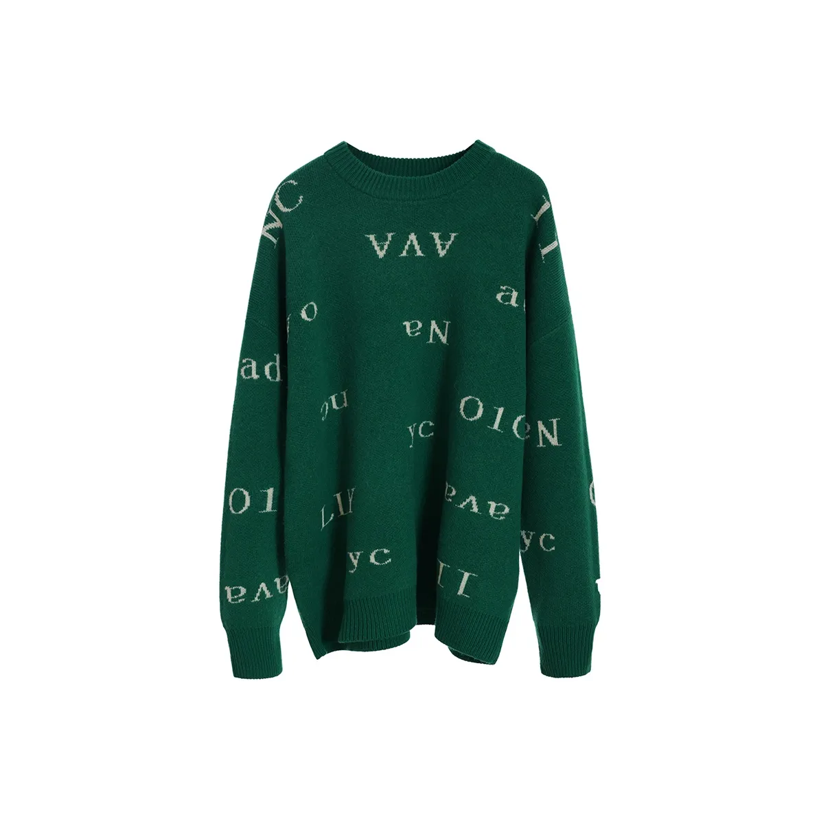 NancyCavally Свитер Женский Christmas Зеленый