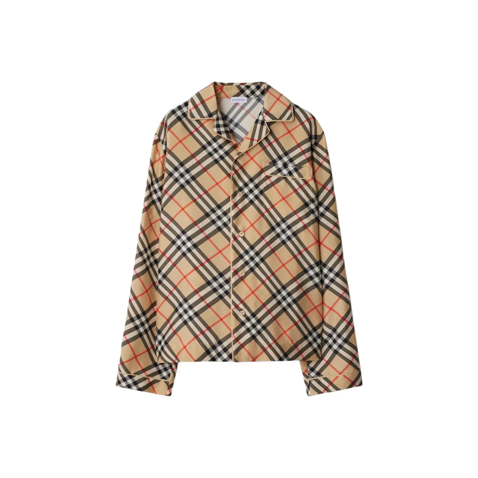 Burberry Vintage Check print Silk Pajama Top